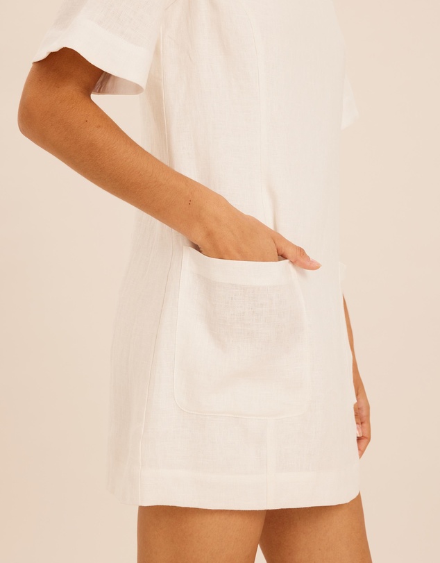 AERE - Ava Linen Mini Dress