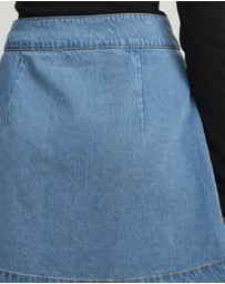 AERE - Remi Denim Wrap Skirt