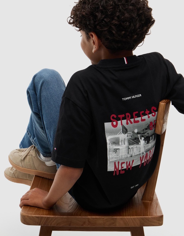 Tommy Hilfiger - Graffiti Logo Jersey T-Shirt - Kids