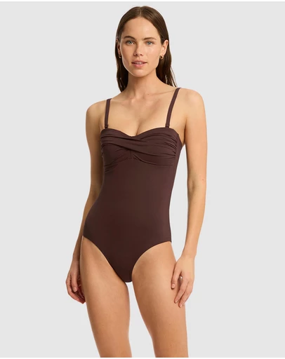 Sea Level Australia - Essentials Edit Twist Bandeau One Piece