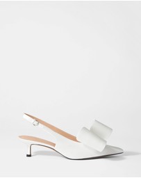 & Other Stories - Bow-Embellished Satin Pumps
