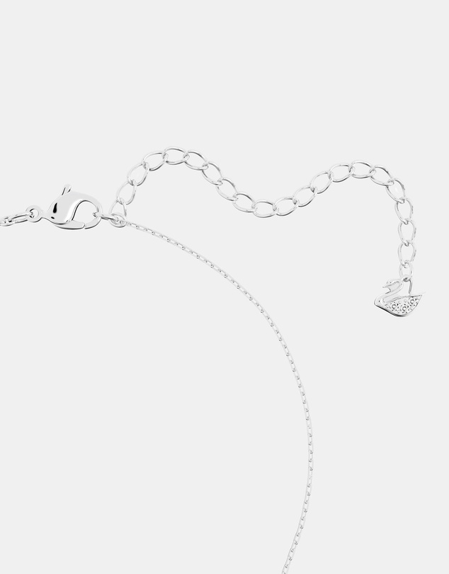 Swarovski - Stilla pendant, Round cut, White, Rhodium plated