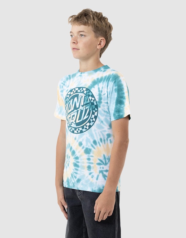 Santa Cruz - Malba Crash Dot Mono Front Tee - Teens