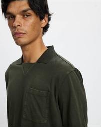Scotch & Soda - 3 Crosses Program Garment Dyed Heavy Jersey Polo