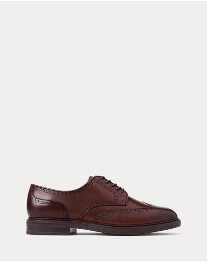 Polo Ralph Lauren - Asher Leather Wingtip Shoes - Men's