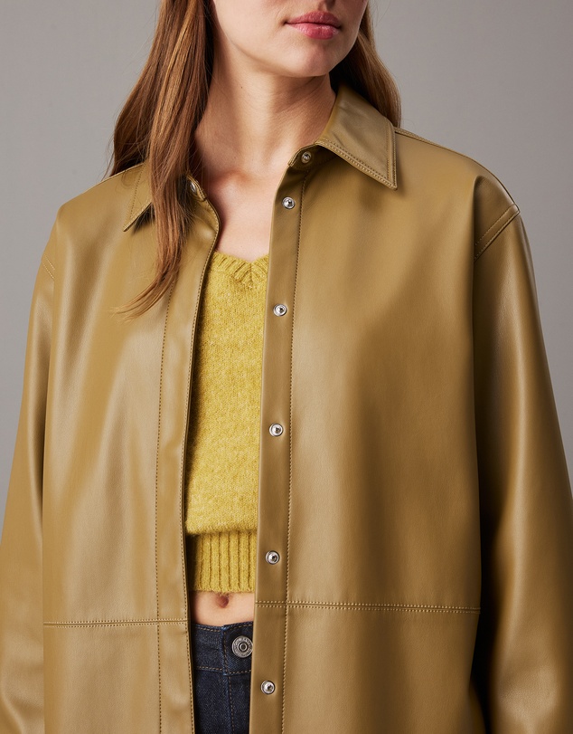 Calvin Klein Jeans - Faux Leather Shirt