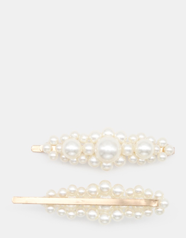 Morgan & Taylor - Avah Beaded Pearl Hair Clip Set