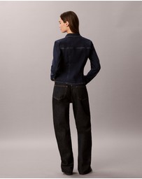 Calvin Klein Jeans - Sculpt Denim Trucker Button-Down Shirt