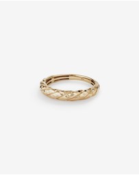 Michael Hill - Diamond-Cut Crossaint Ring in 10kt Yellow Gold