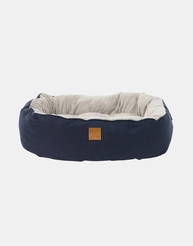 Mog & Bone - 4 Seasons Reversible Circular Dog Bed - Navy
