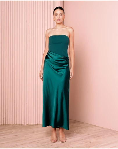 Azzurielle - Janecia Corset Midi Dress