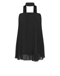 City Chic - Aida Strapless Pleat Mini Dress - black