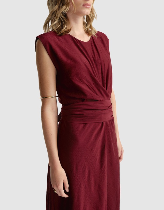 Decjuba - Tia Knot Front Midi Dress