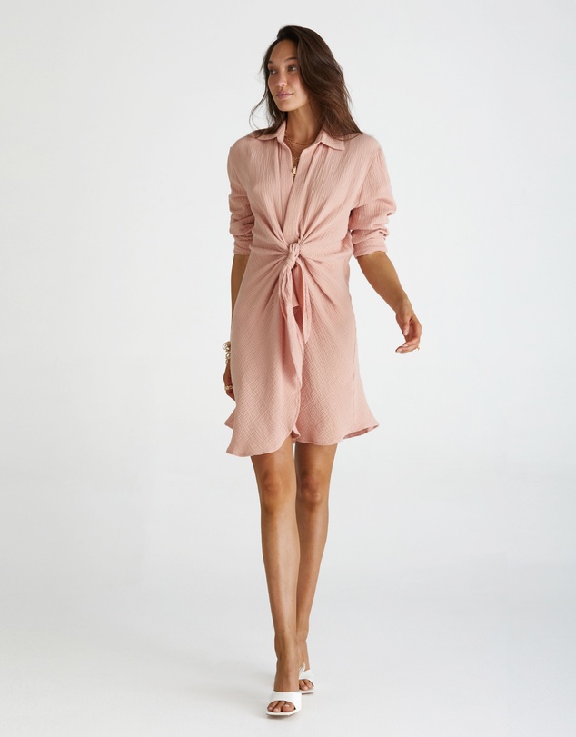 Heaven Australia - Wrap Front Shirt Dress