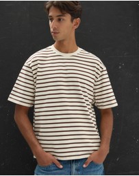AERE - Heavyweight Stripe SS Tee