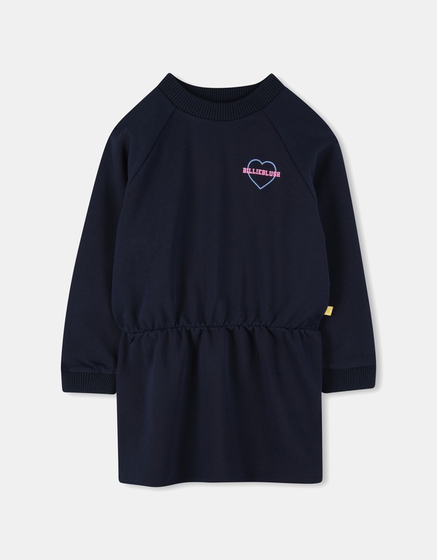 Billieblush - Logo Heart Long Sleeve Dress - Kids-Teens