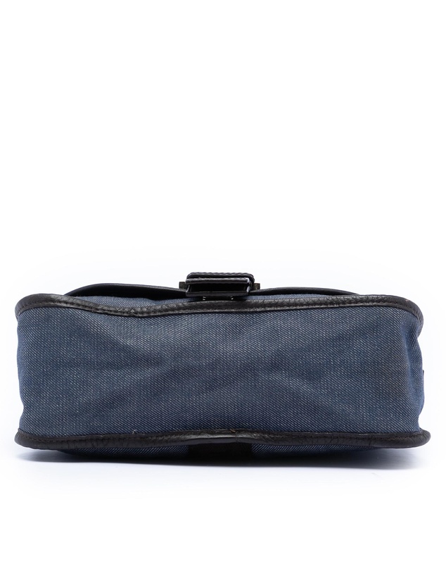 Pre-Loved by Azura Reborn - Pre-Loved Zucca Trimmed Denim Buckle Flap