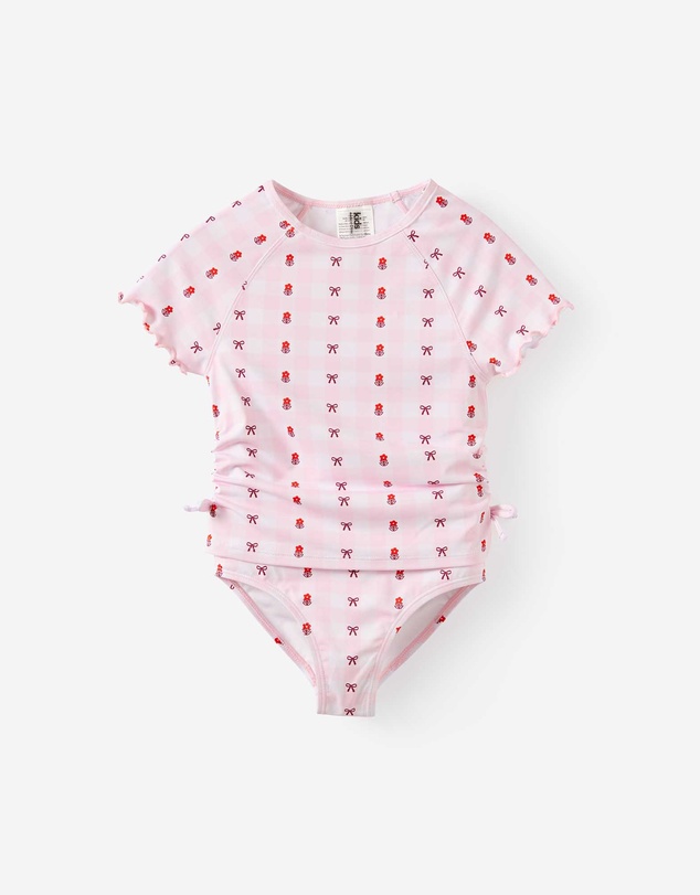 Cotton On Kids - Florence S/S Rashie And Bikini Bottom Set