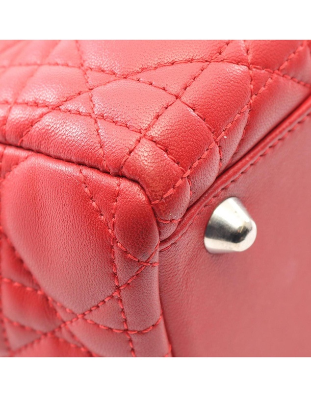 Pre-Loved by Azura Reborn - Pre-Loved Large Lambskin Cannage Lady Dior