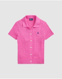 Polo Ralph Lauren - Cable Cotton SS Polo Cardigan