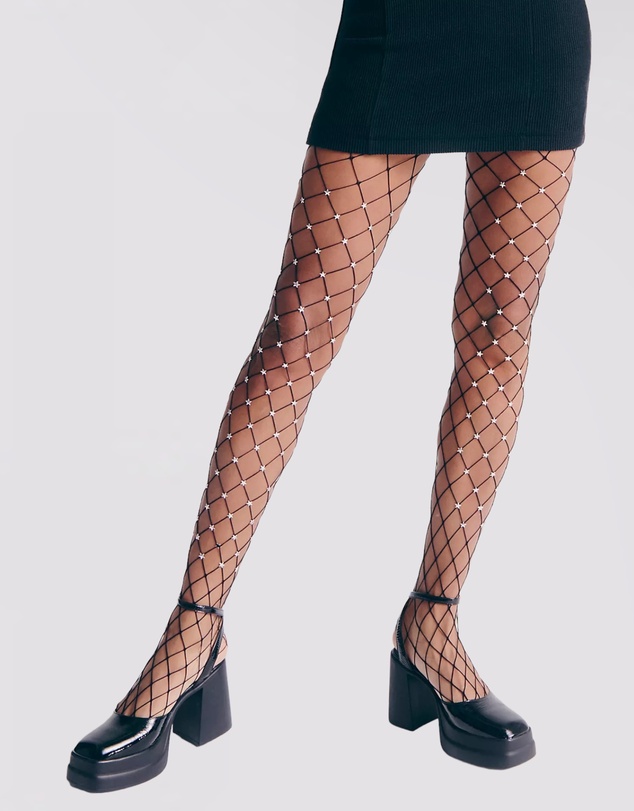 High Heel Jungle - Star Struck Fishnet Tights