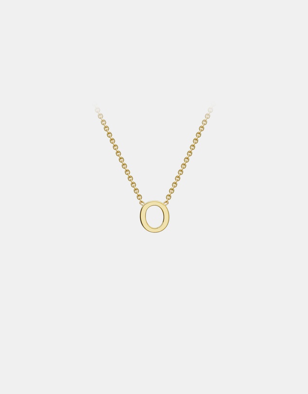 Zoe Olivia - 9K Gold Initial O Necklace