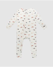 Kynd Baby - Day Or Night Onesie in Dachshund