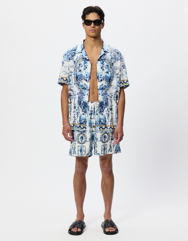 Camilla - Mid Length Boardshorts With Elastic Waist