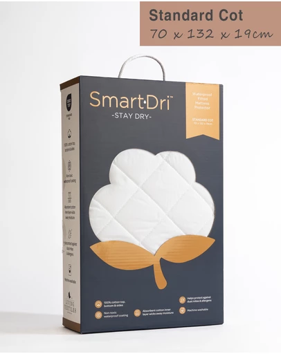 Living Textiles - Smart-Dri Mattress Protector - Standard Cot