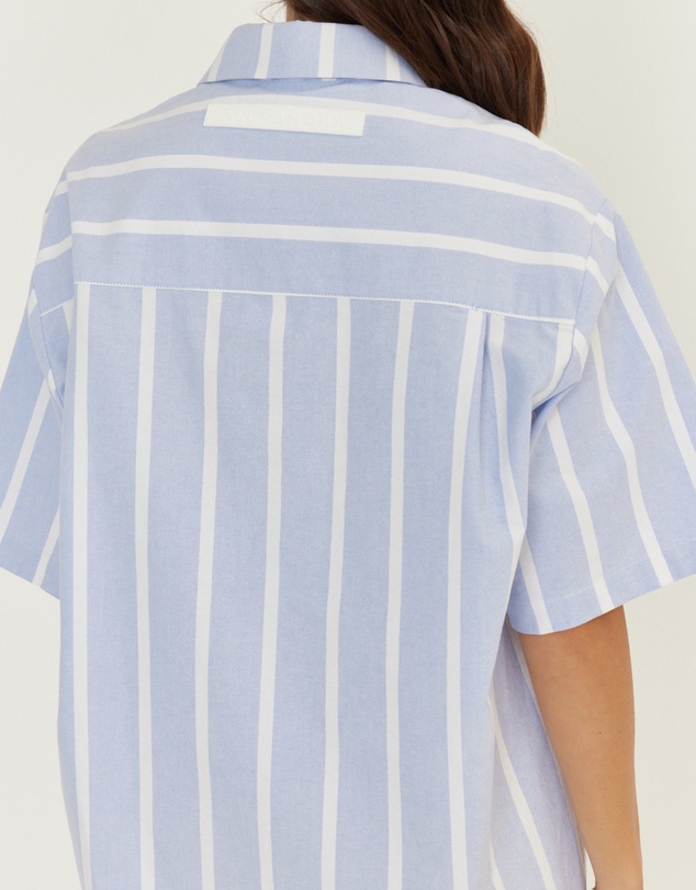 ALEXANDRA - Apex Dress Chambray Blue Stripe