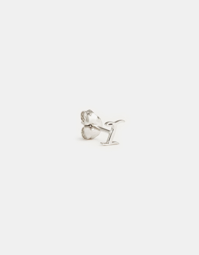 By Charlotte - Sterling Silver Love I Earring