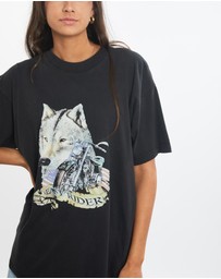 Vintage by The Real Deal - Pre Loved - Vintage 90s 'Easy Rider' Wolf Motorbike Tee