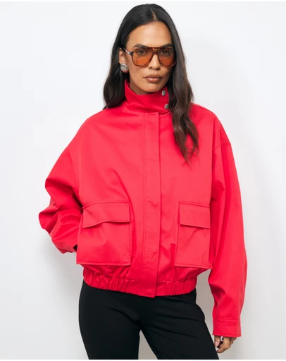 AERE - Ines Funnel Neck Bomber