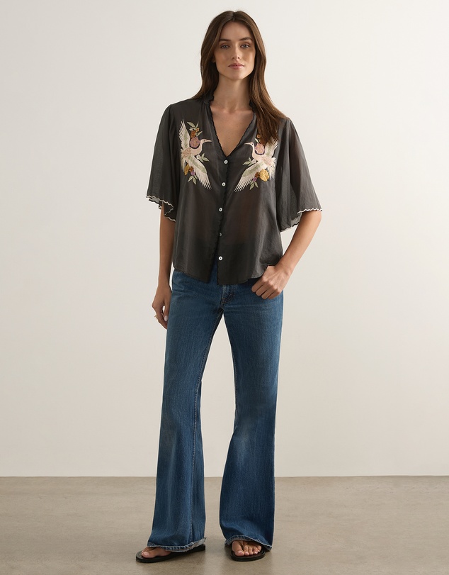 Auguste The Label - Zoe Embroidered Blouse