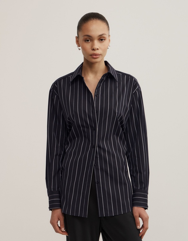Witchery - Tie Back Pinstripe Shirt