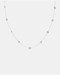 Swarovski - Una Angelic Strandage, Round Cut, White, Rhodium-Plated