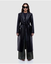 ENA PELLY - Ena Leather Longline Blazer