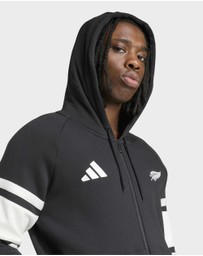 adidas Performance - All Blacks Leisurewear Full Zip Hoodie Mens