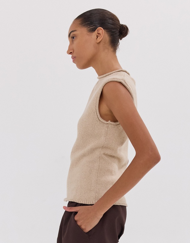 Cloth & Co. - The Rolled Edge Tank | Dune
