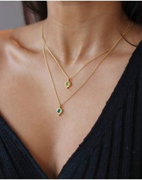 Ottoman Hands - May Birthstone Pendant Necklace