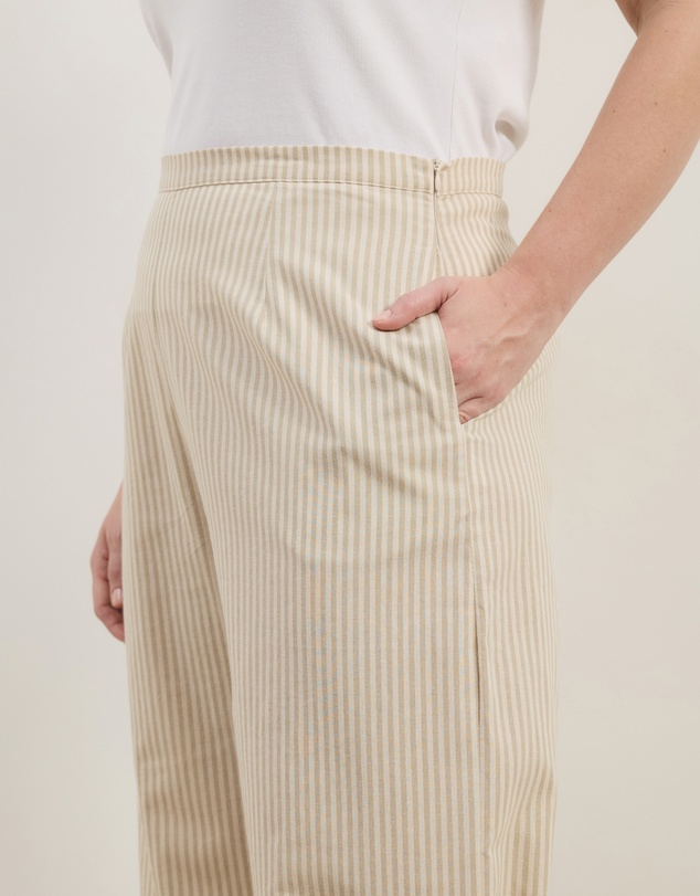 Atmos&Here Curvy - Charlie Wide Leg Stripe Pants