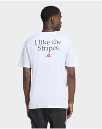 adidas Sportswear - I LIKE THE STRIPES GRAPHIC T-SHIRT Mens
