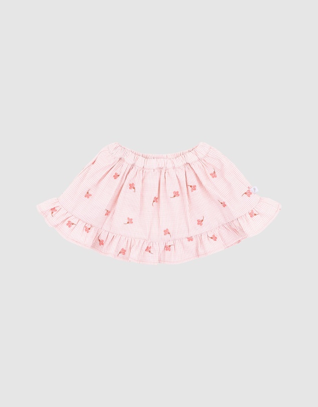 Fox & Finch - Songbird Embroidered Skirt With Inbuilt Shorts - Babies