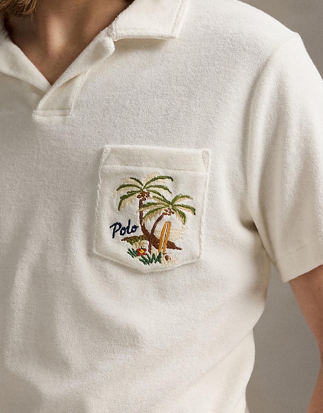 Polo Ralph Lauren - Custom Slim Embroidered Terry Polo Shirt