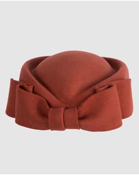 Max Alexander - Felt Rust Pillbox Hat