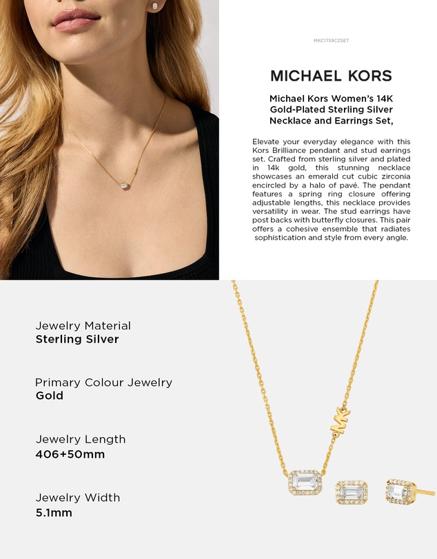 Michael Kors - Premium Gold Tone Jewellery Set