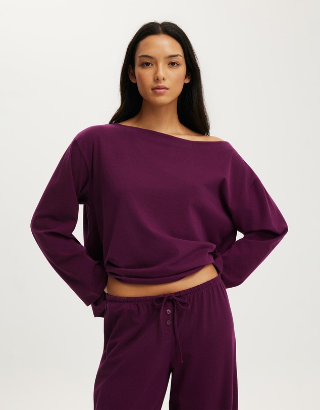 Cotton On Body - Dreamy Soft Boat Neck Long Sleeve