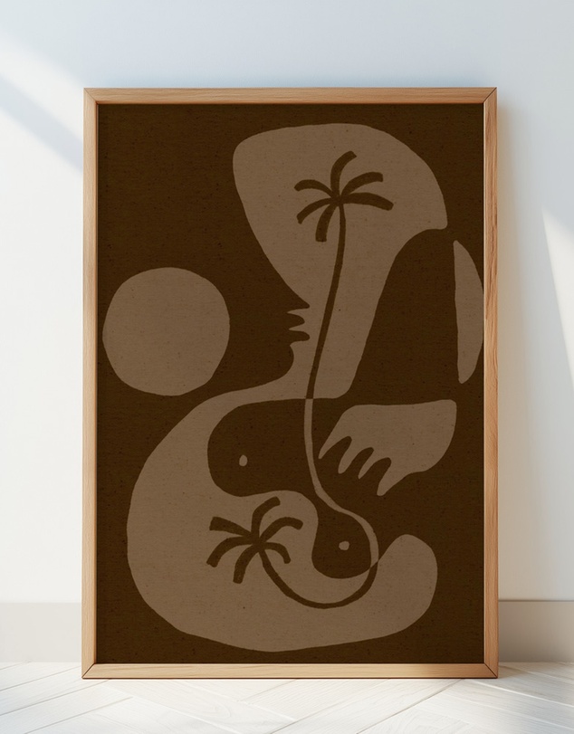 Olive et Oriel - The Land Story 5 by Shatha Al Dafai Art Print