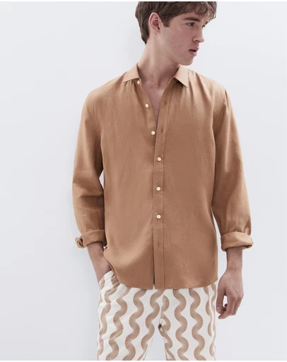 UNISON - Linen Regular Fit Shirt