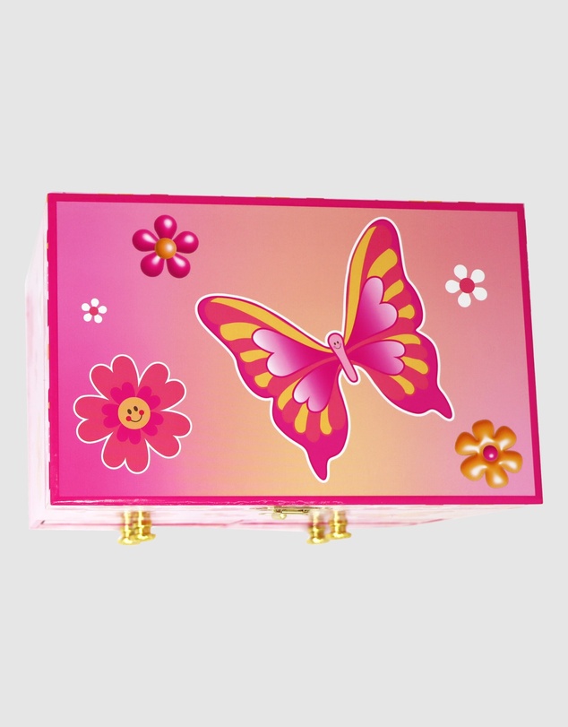 Pink Poppy - Vibrant Vacation Medium Musical Jewellery Box